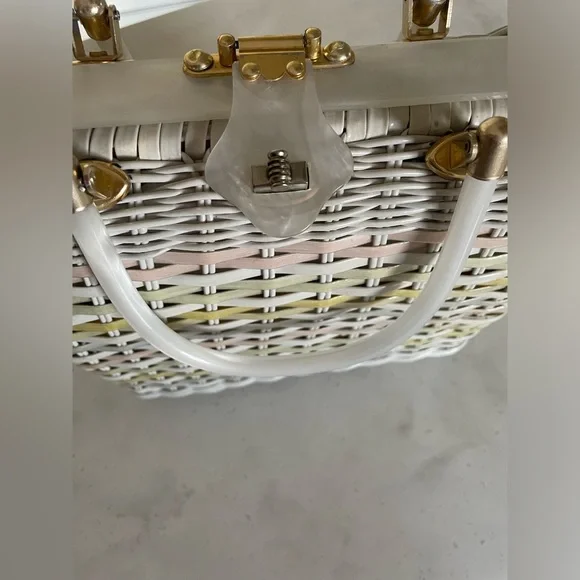 Stylecraft Miami Vintage 1950’s Woven Handbag - Picture 3 of 11